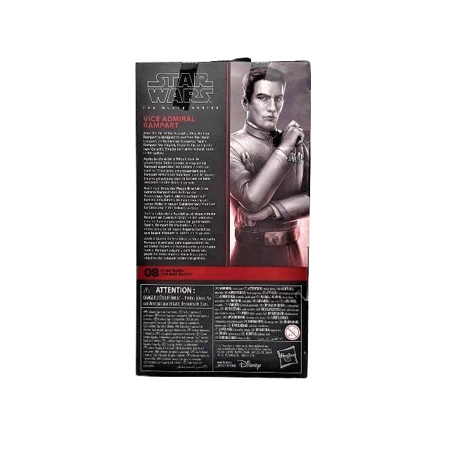 Star Wars The Bad Batch Black Series Vice Admiral Rampart