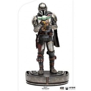 Star Wars The Mandalorian statuette 1/10 Art Scale Mandalorian & Grogu 22 cm