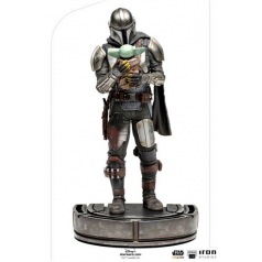 Star Wars The Mandalorian statuette 1/10 Art Scale Mandalorian & Grogu 22 cm