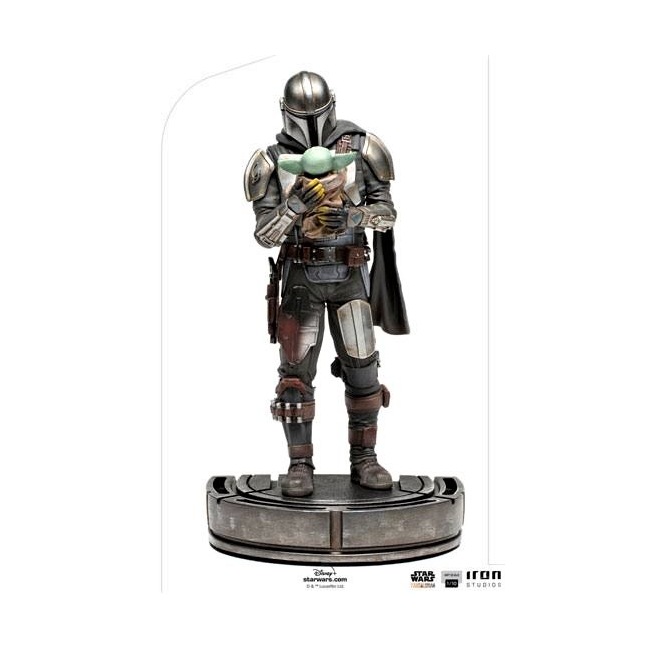 Star Wars The Mandalorian statuette 1/10 Art Scale Mandalorian & Grogu 22 cm