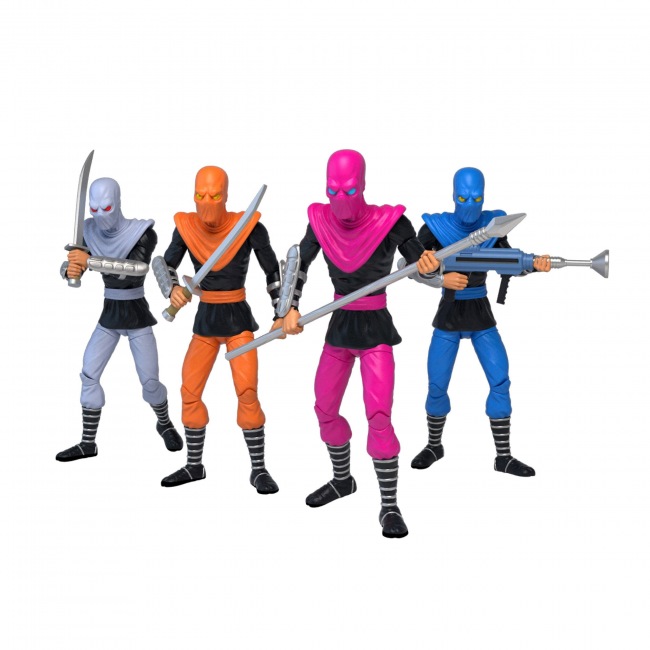 Tortues Ninja pack 4 figurines BST AXN Foot Soldiers
