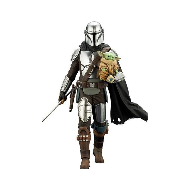 Star Wars The Mandalorian statuette PVC ARTFX 1/10 Mandalorian & Grogu with Beskar Staff 18 cm Star Wars The Mandalorian statuette PVC ARTFX 1/10 Mandalorian & Grogu with Beskar Staff 18 cm