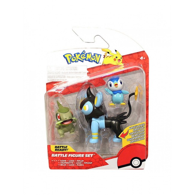 Pokémon figurine Select Battle Coupenotte, Tiplouf, Luxio 7,5 cm