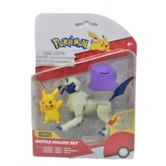 Pokémon figurine Select Battle Pikachu, Métamorph, Arcko 7,5 cm