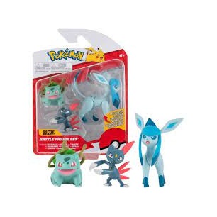 Pokémon battle figure set Bulbizarre Farfuret Givrali