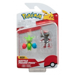 Pokémon pack 2 figurines Battle Figure Pack Scalpion, Rosélia 5 cm