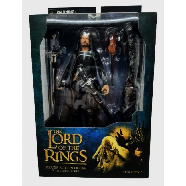 LOTR Le seigneur des anneaux Aragorn & Moria Orc 18 cm