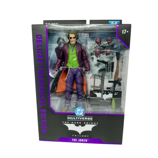 The Dark Knight : Le Chevalier noir DC Multiverse Deluxe Theatrical Edition figurine Joker 18 cm