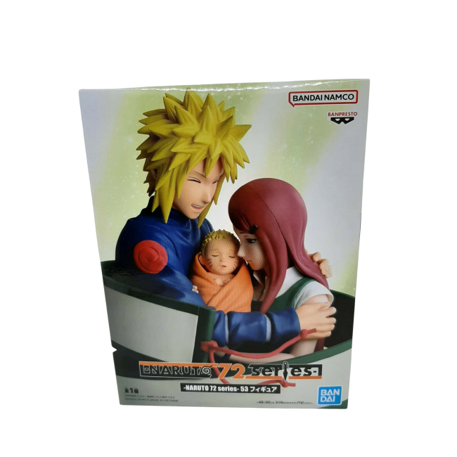 Naruto 72 Series statuette PVC Minato & Naruto & Kushina 13 cm